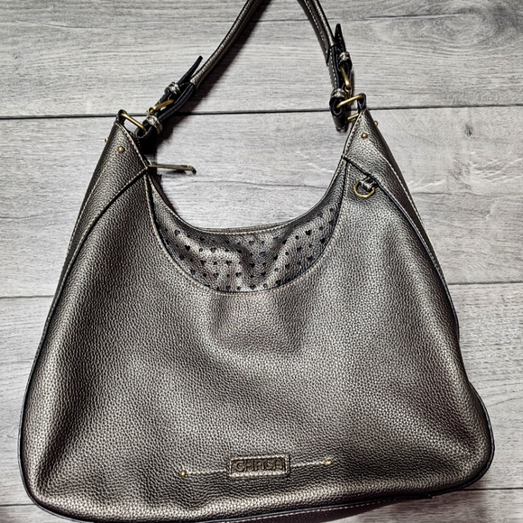 Chala HOBO Pewter Convertible Bag EUC - Picture 2 of 12